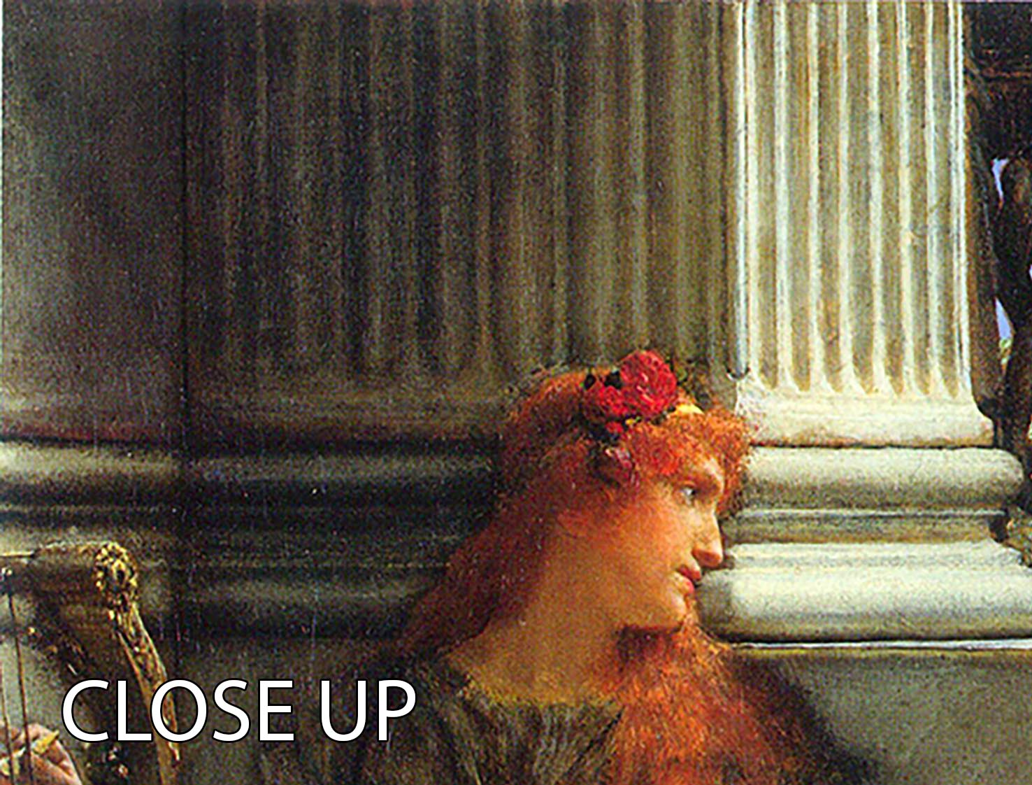 Poesie by Alma Tadema 3 Split Panel Canvas Print showcasing elegant artwork in three panels, perfect for home decor.