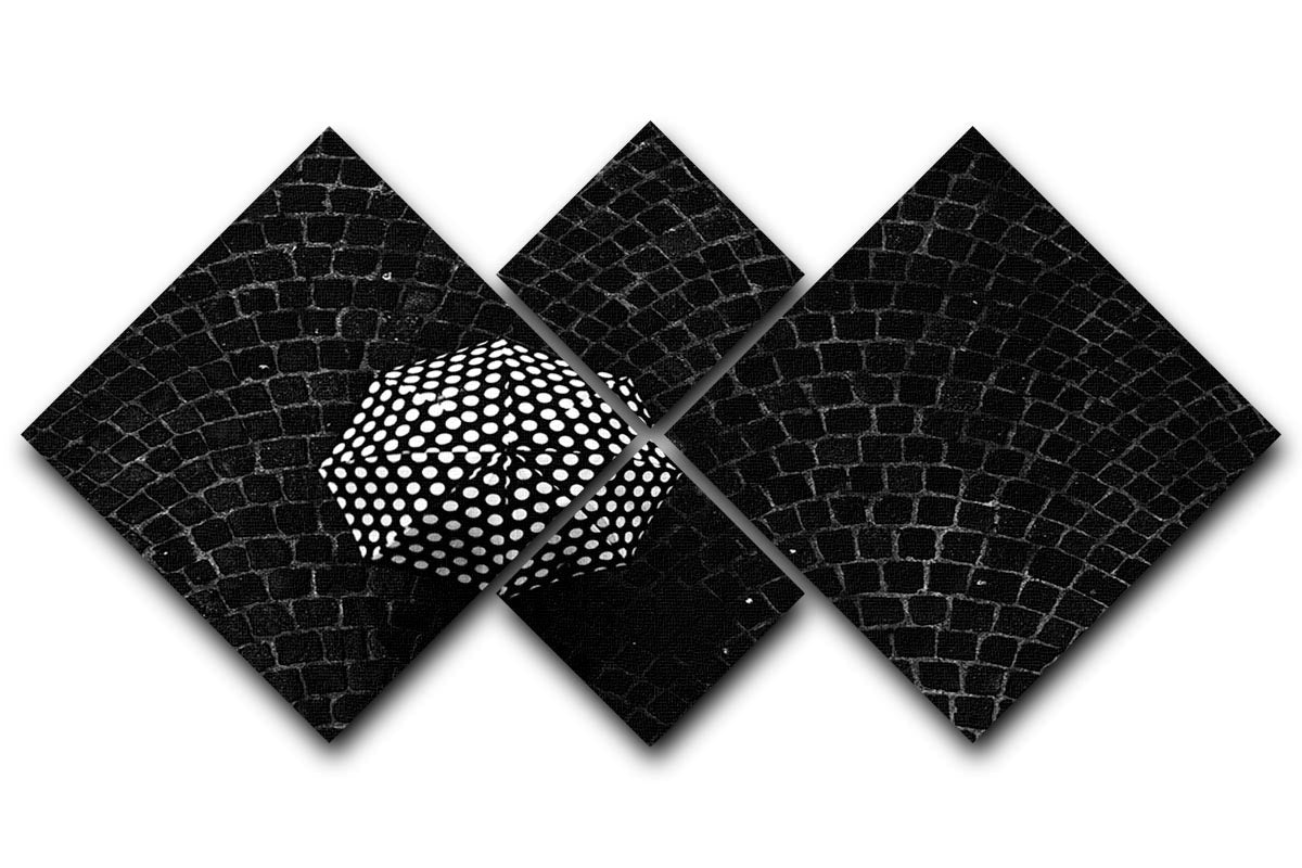 A visually striking 4-square multi panel canvas artwork, featuring four equal sections that create a harmonious design when displayed together.