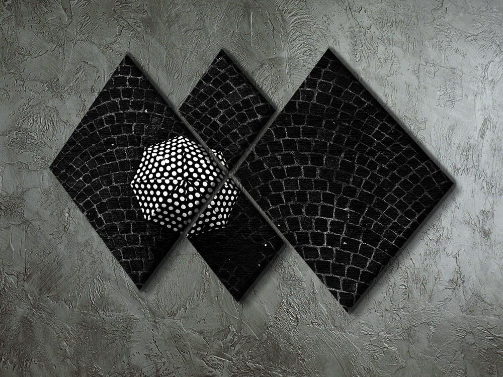 A visually striking 4-square multi panel canvas artwork, featuring four equal sections that create a harmonious design when displayed together.