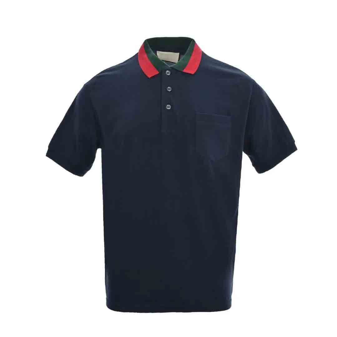 Men's polo shirt featuring splicing design, made from high-end pique fabric with breathable mesh and stylish details.