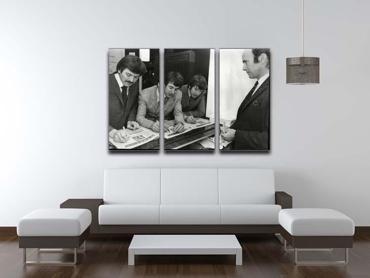The Bachelors 3 Split Panel Canvas Print featuring three high-quality canvases with a cohesive design, perfect for home decor.