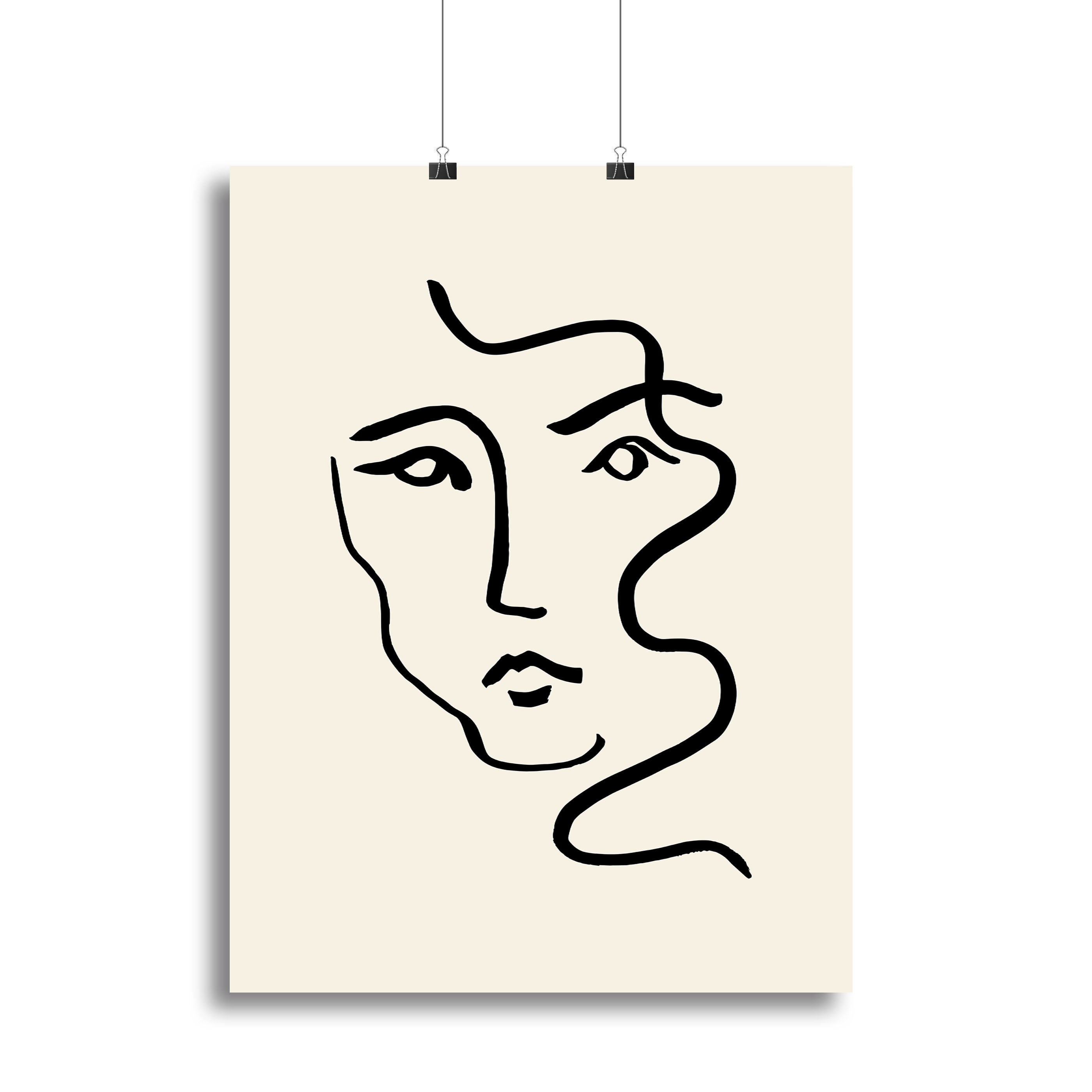 Portrait 01 Canvas Print featuring elegant modern art design, perfect for home or office decor.