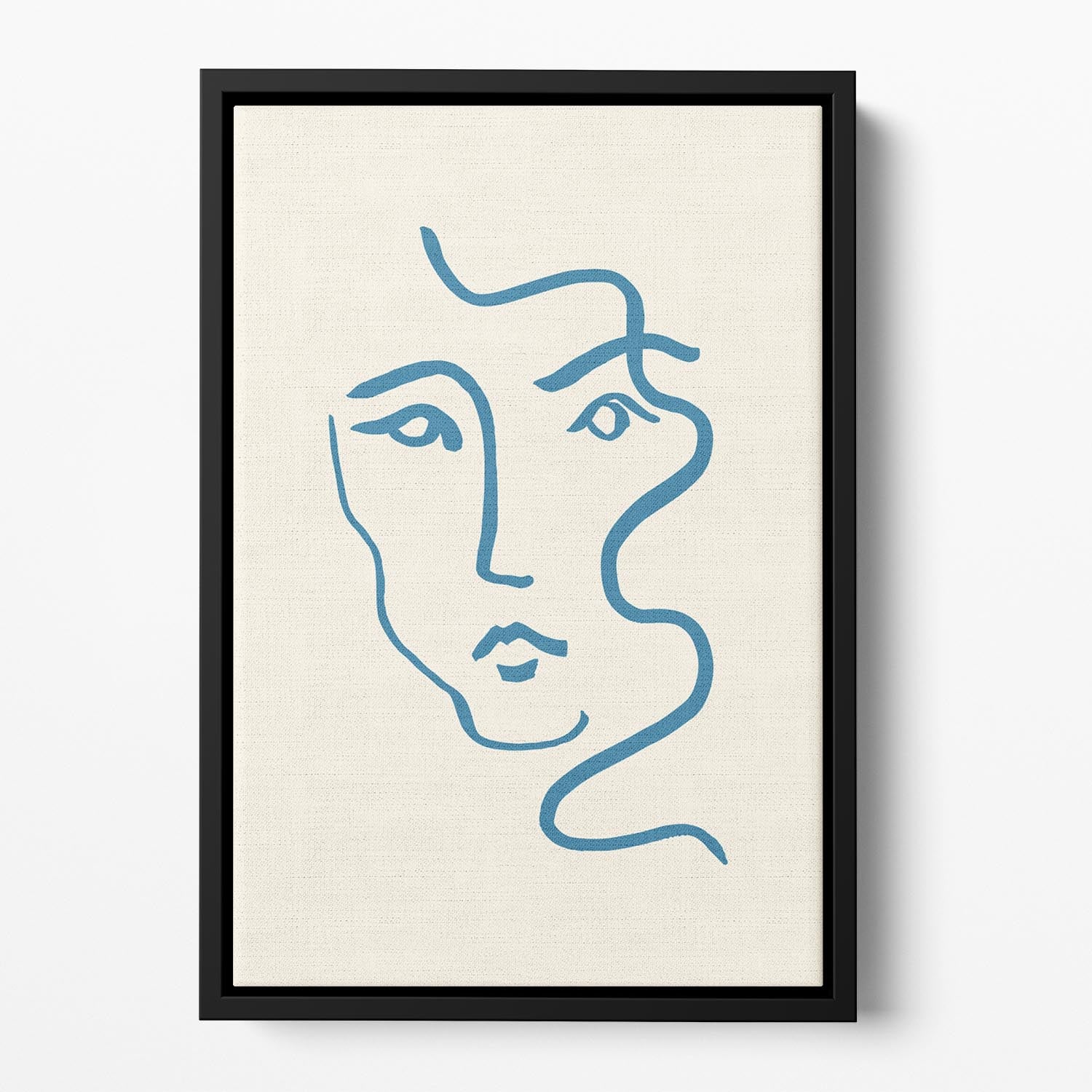 Portrait 03 Floating Framed Canvas featuring vibrant abstract design in a handcrafted wooden frame, creating a modern and elegant wall art piece.