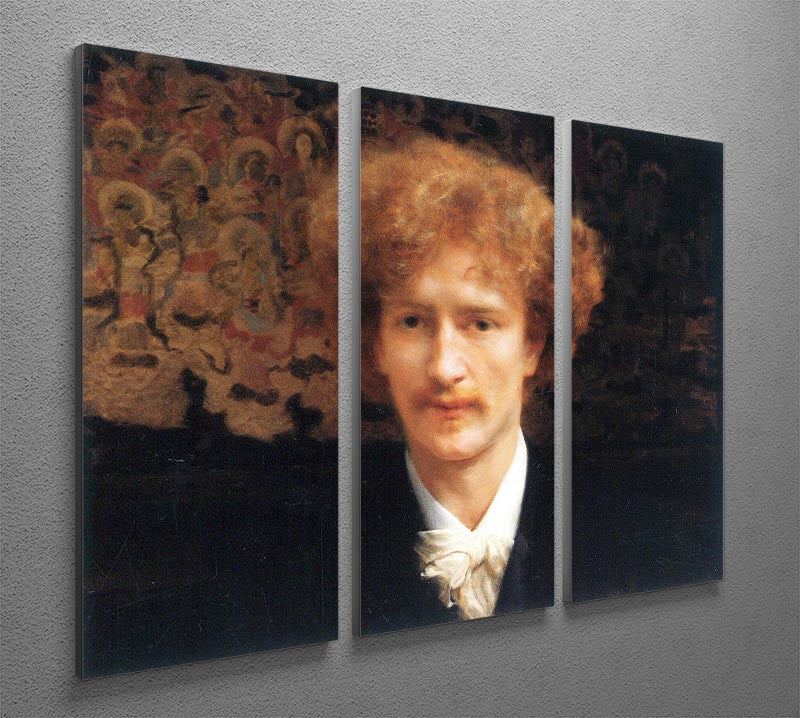 A stunning 3-panel canvas artwork featuring the Portrait of Ignaz Jan Paderewski by Alma Tadema, showcasing intricate details and vibrant colors.