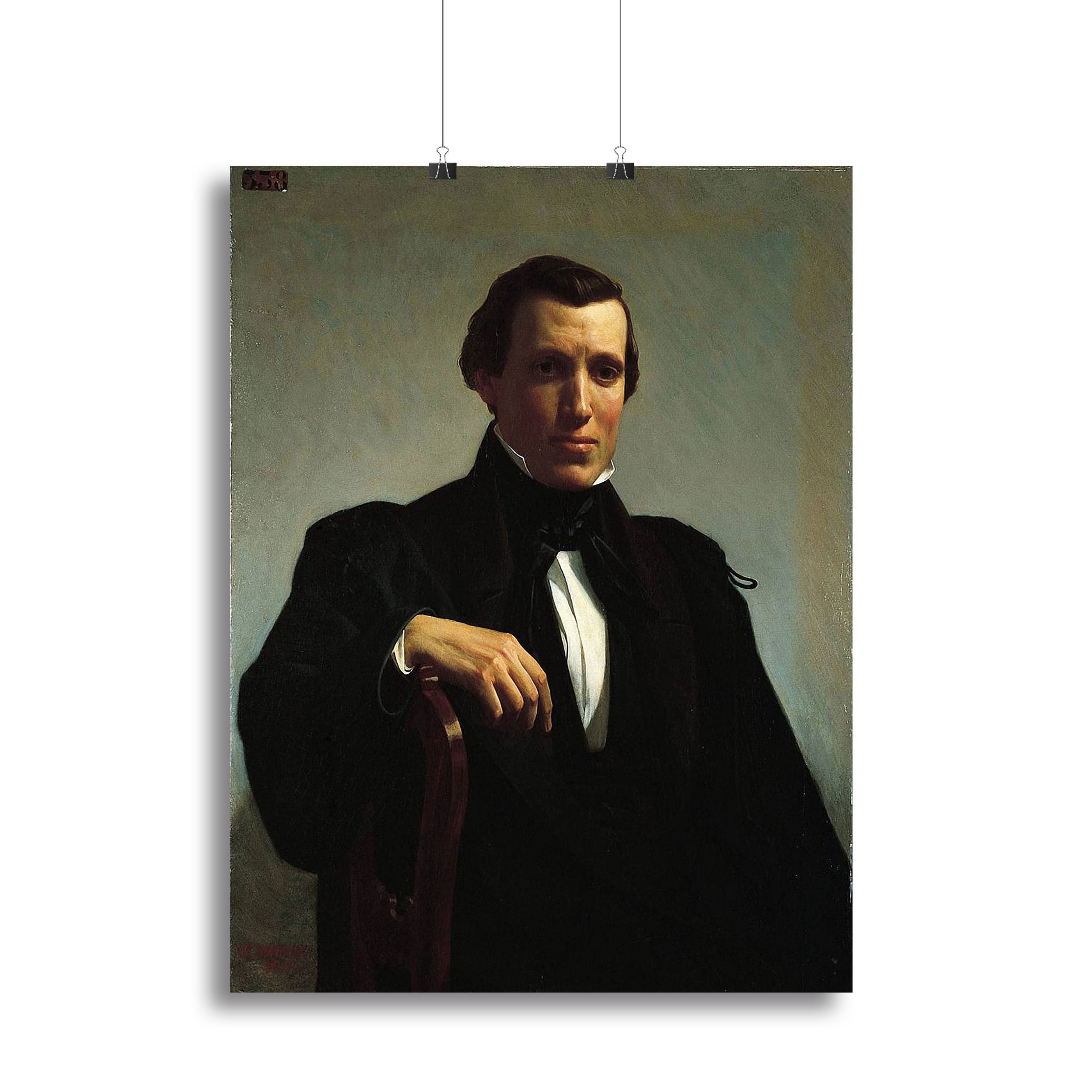 Canvas print of Portrait of Monsieur M by Bouguereau, showcasing a detailed and elegant depiction of the subject.