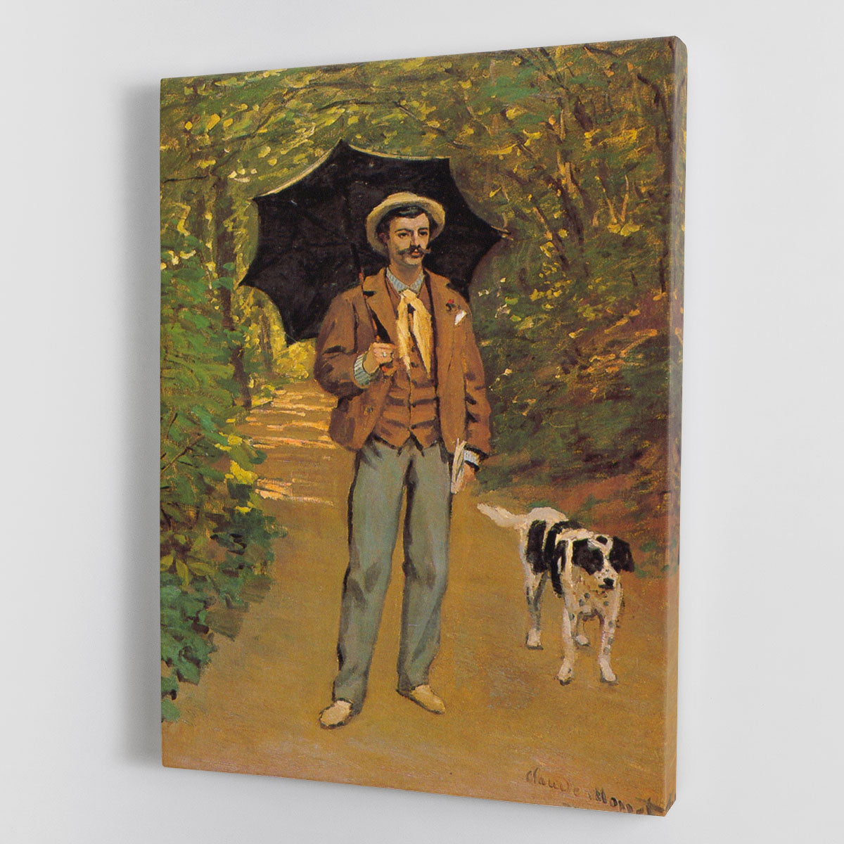 Canvas print of Portrait of Victor Jacquemont by Monet, showcasing vibrant colors and intricate details.