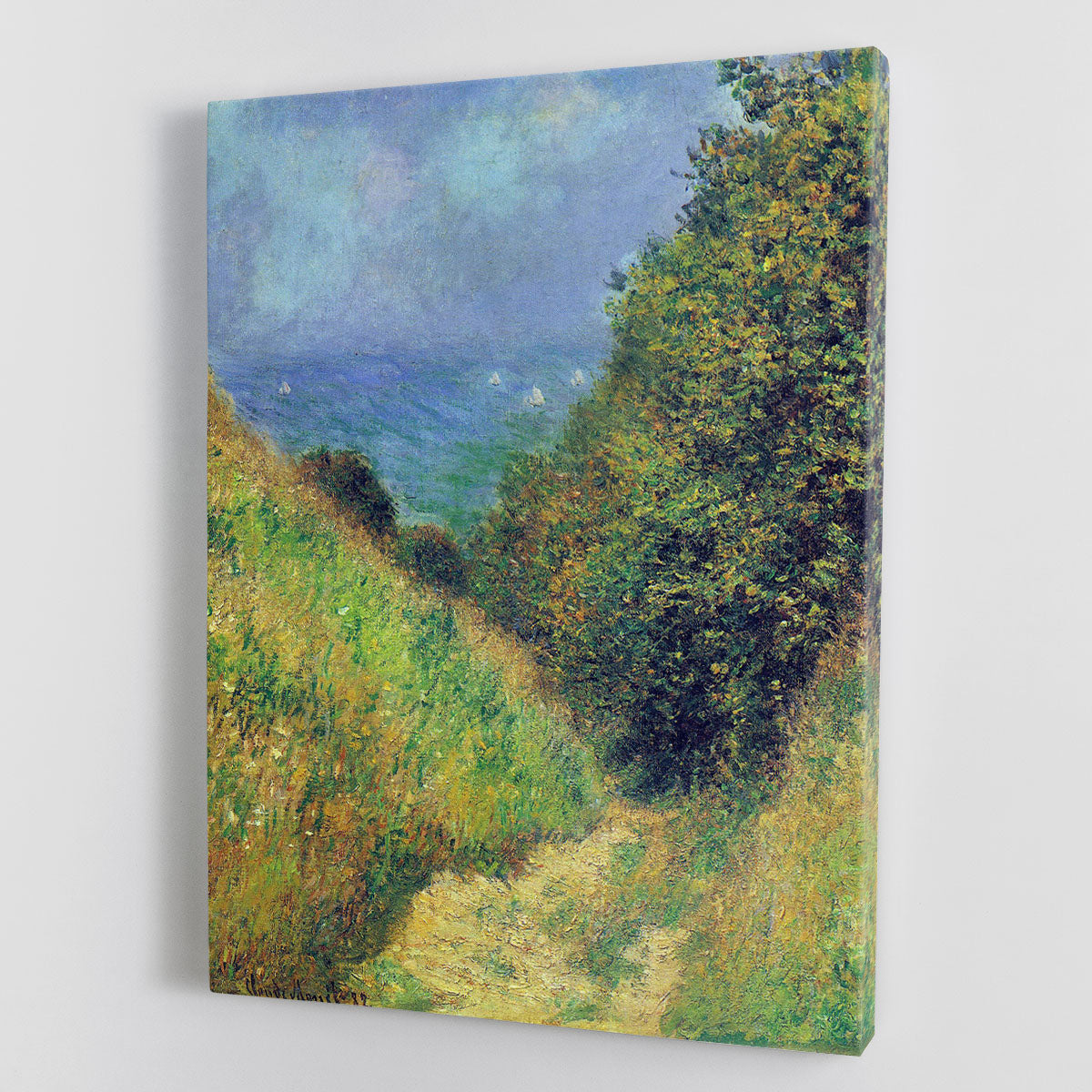 Pourville 2 by Monet canvas print showcasing vibrant colors and impressionist style, perfect for home decor.