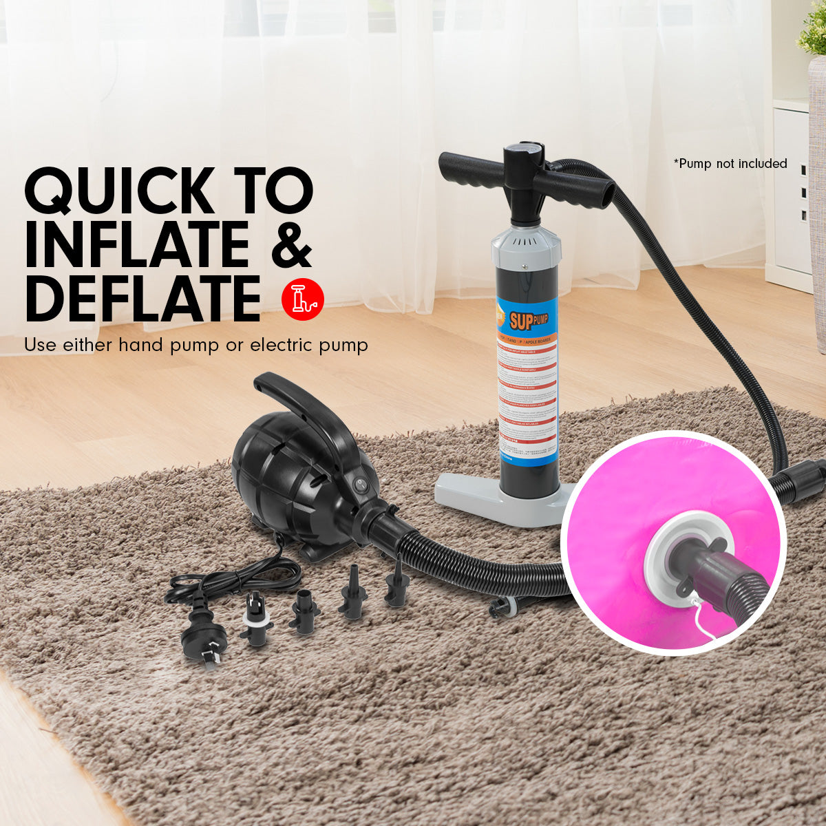 Powertrain Sports Inflatable Gymnastics Air Barrel in vibrant colors, designed for training flips and core exercises.