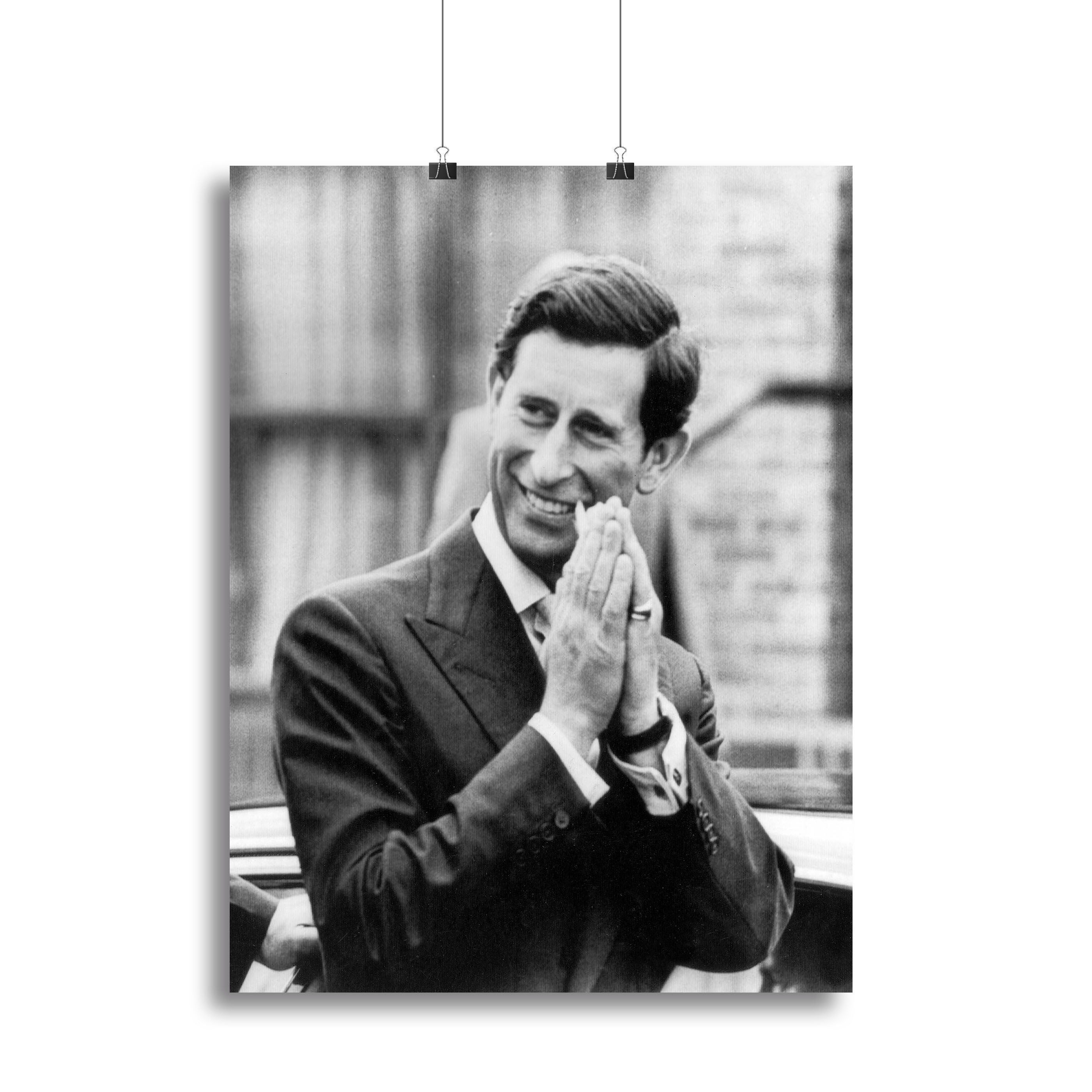 Canvas print of Prince Charles touring Handsworth, showcasing vibrant colors and intricate details.