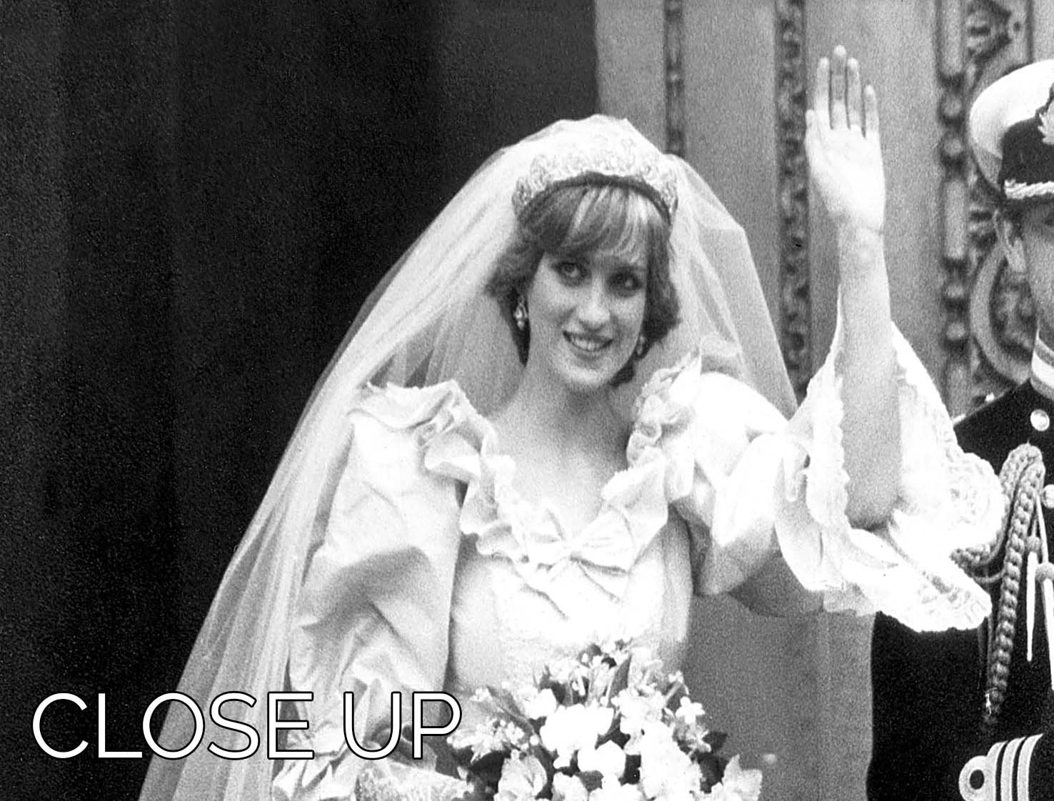 3-panel canvas art featuring Princess Diana and Prince Charles at their wedding, elegantly displayed for home decor.