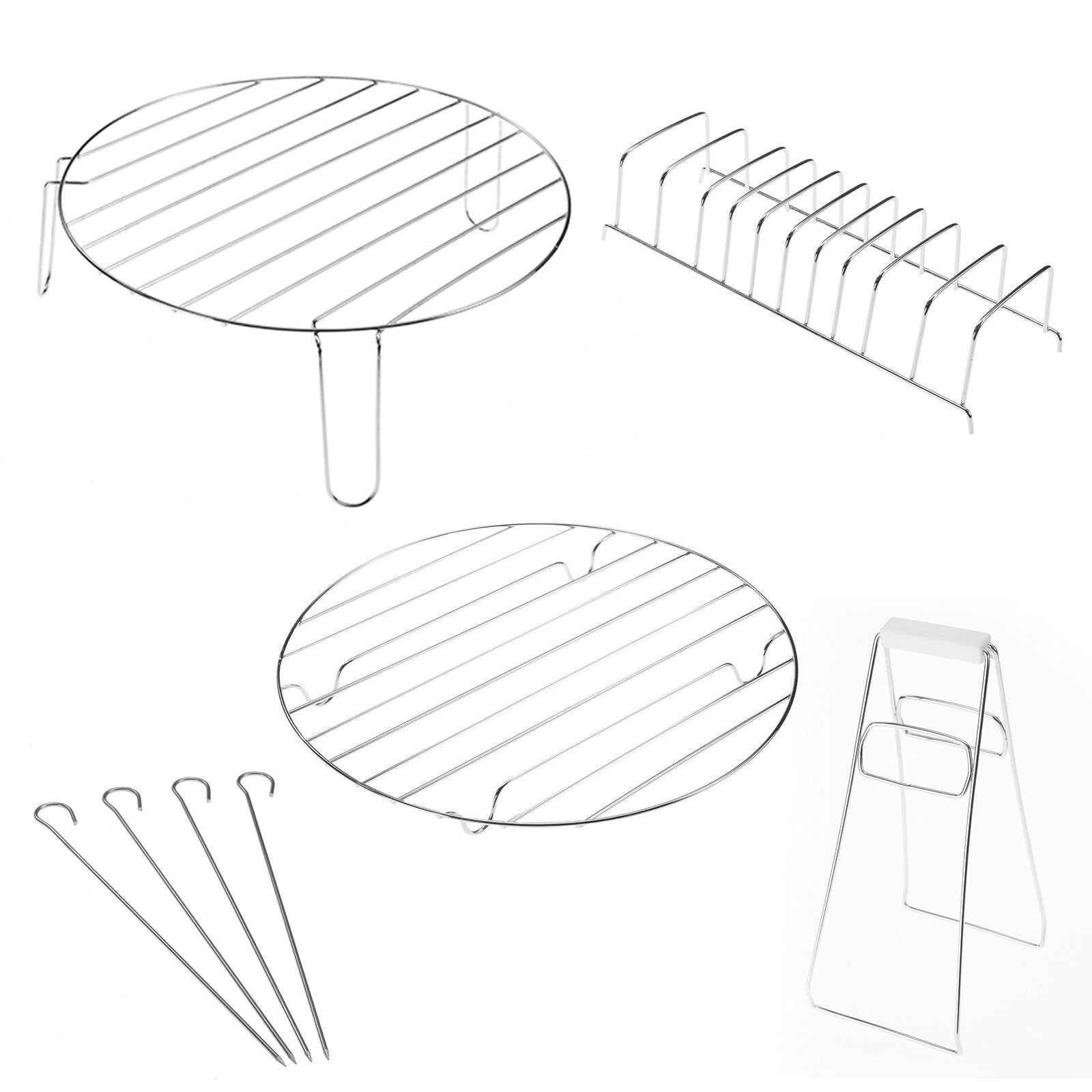 Pronti 17L Digital Turbo Convection Oven with stainless steel extender ring and various cooking accessories.