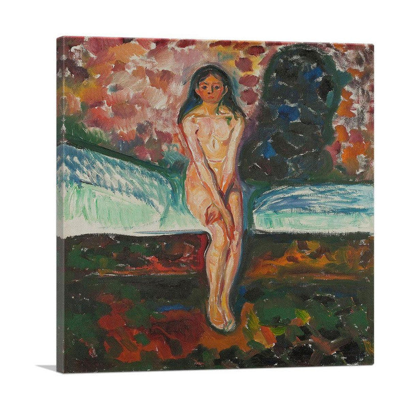 A vibrant canvas print titled 'Puberty 1916', showcasing modern art with abstract designs, perfect for home decor.