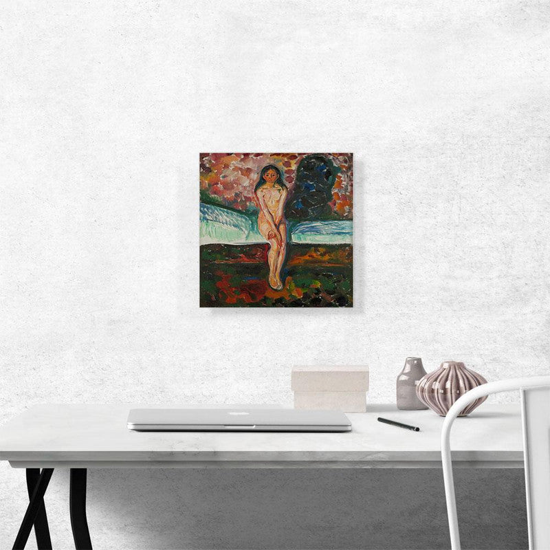 A vibrant canvas print titled 'Puberty 1916', showcasing modern art with abstract designs, perfect for home decor.
