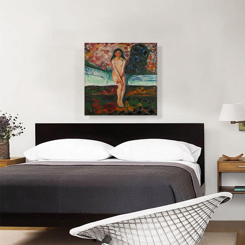 A vibrant canvas print titled 'Puberty 1916', showcasing modern art with abstract designs, perfect for home decor.