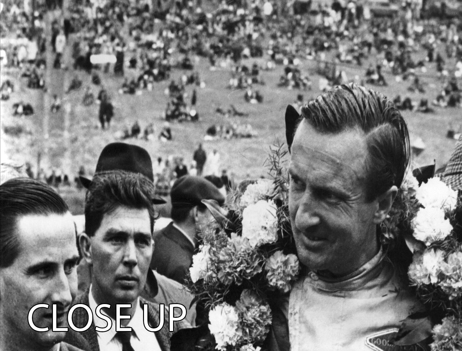 Racing Driver Jim Clark 3 Split Panel Canvas Print showcasing vibrant artwork of the legendary racer, perfect for home decor.