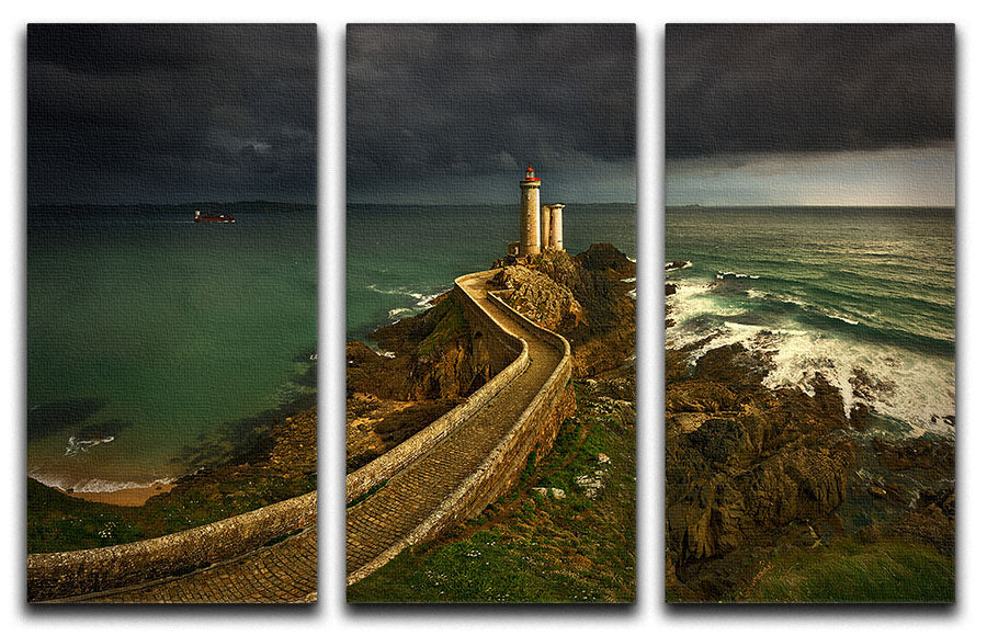 A stunning 3-panel canvas print titled 'Rain Is Coming', featuring vibrant colors and a captivating design that enhances any room decor.