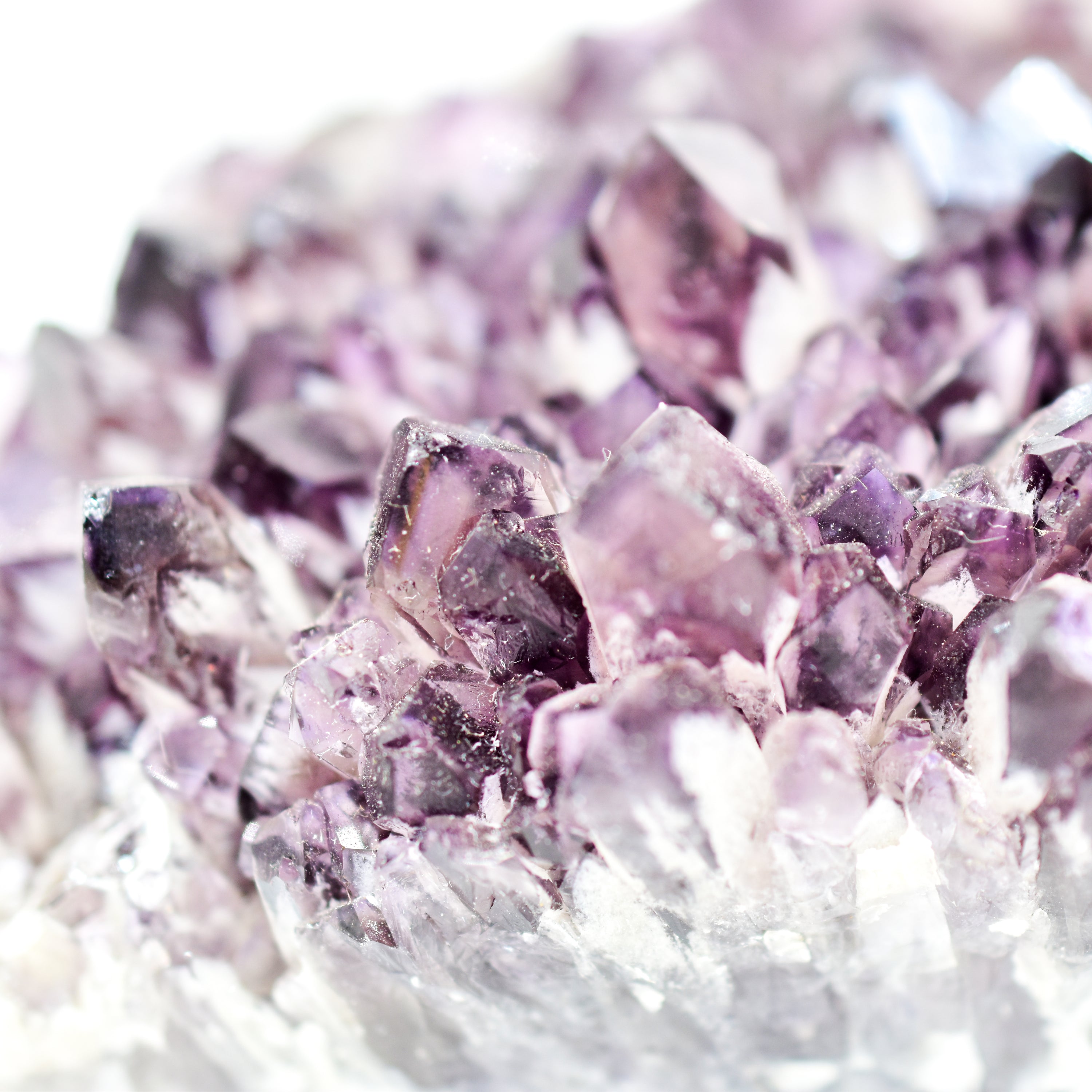 A large, stunning Elestial Amethyst cluster from Bahia, Brazil, showcasing deep purple hues and intricate formations, perfect for display.