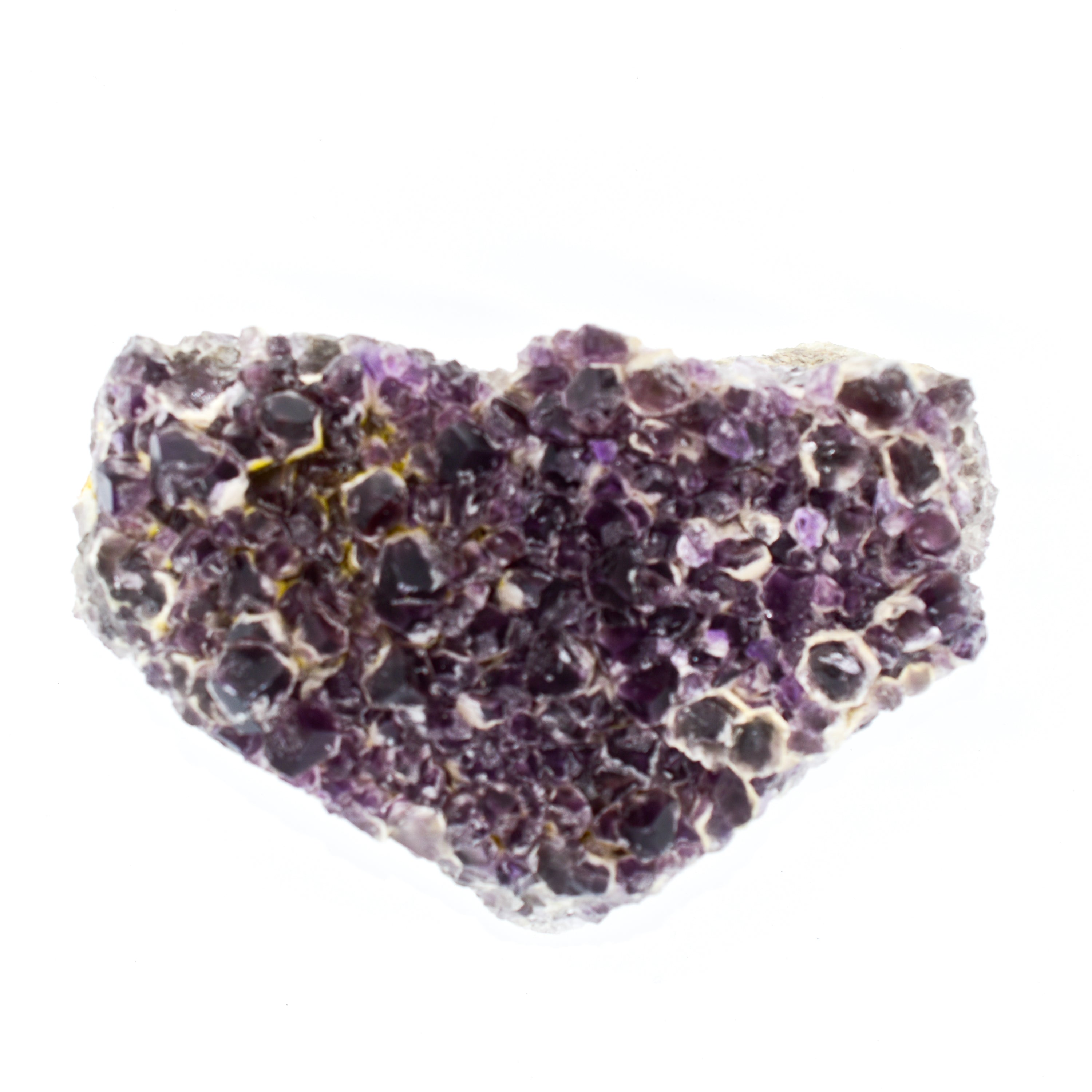 A large, stunning Elestial Amethyst cluster from Bahia, Brazil, showcasing deep purple hues and intricate formations, perfect for display.