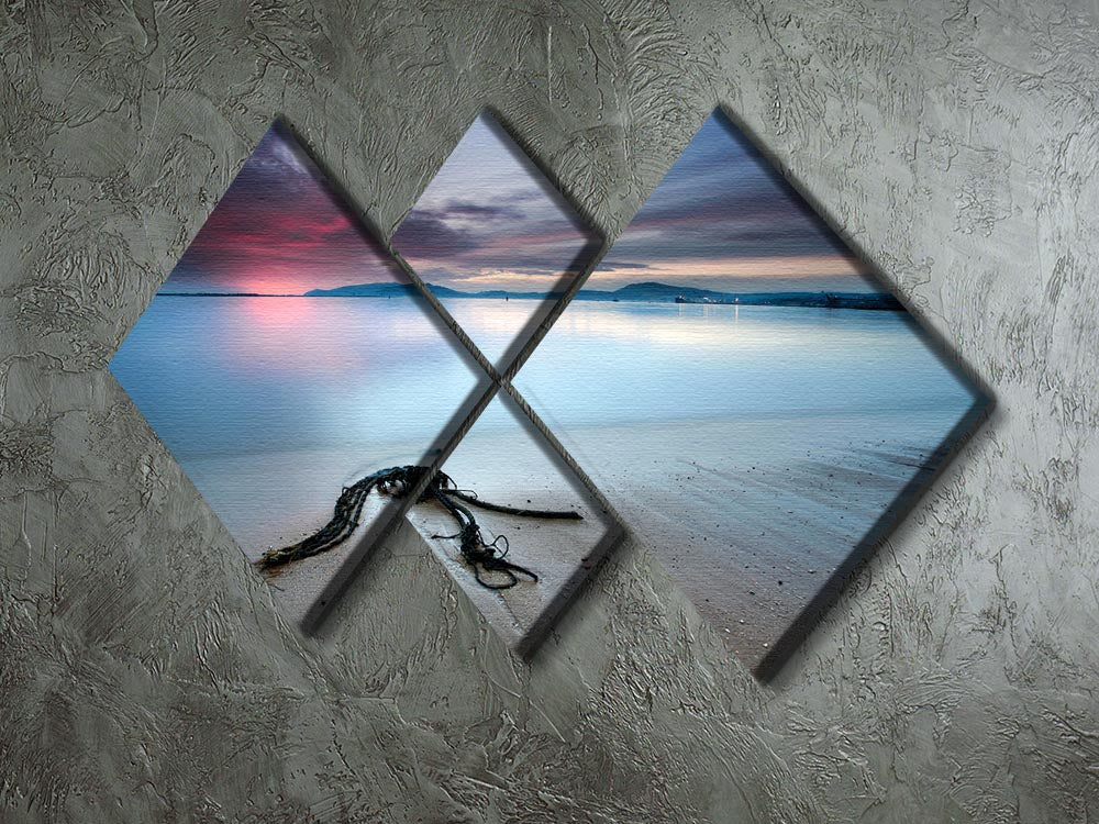 Read The Signs 4 Square Multi Panel Canvas artwork featuring four equal square sections, creating a cohesive and striking visual display.