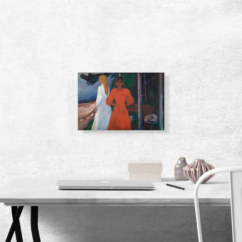 A vibrant Red and White 1900 canvas artwork showcasing elegant design, perfect for home or office decor.