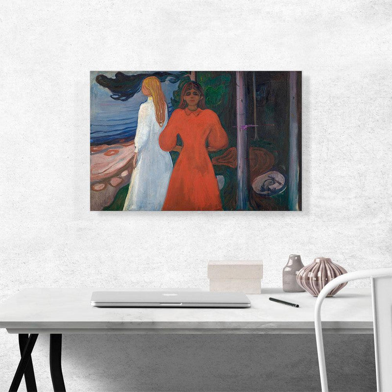 A vibrant Red and White 1900 canvas artwork showcasing elegant design, perfect for home or office decor.