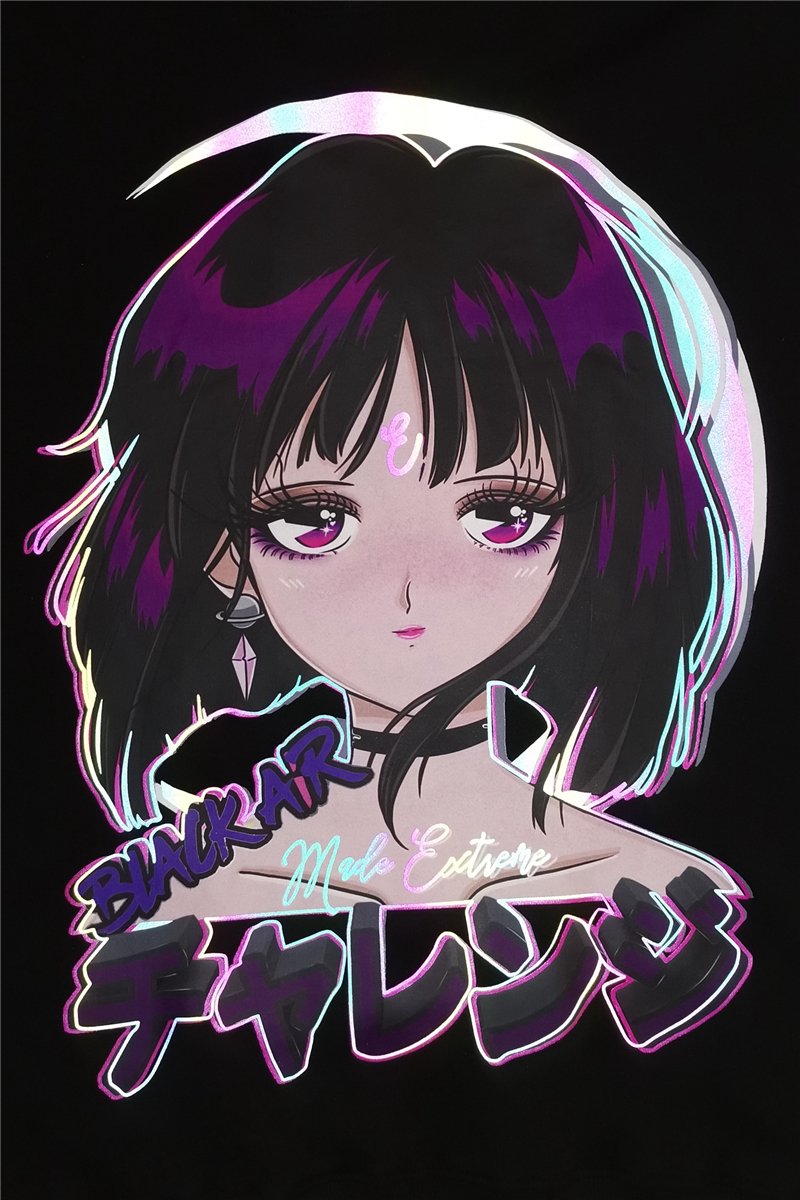 Reflective Anime Hooded Sweatshirt featuring vibrant cartoon designs, suitable for both men and women, made from soft cotton material.