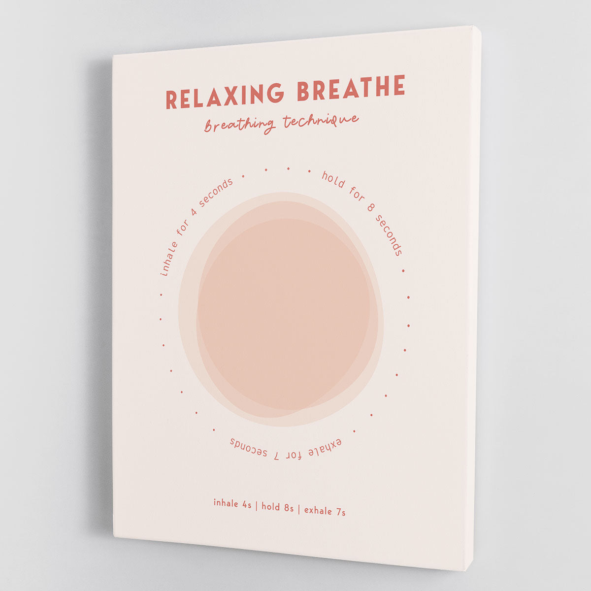 A serene canvas print featuring calming colors and abstract design, perfect for enhancing home or office decor.