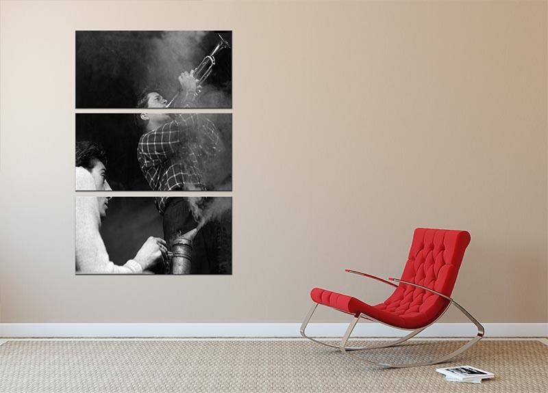 A stunning 3-panel canvas print featuring Richard Burton in Don't Look Back in Anger, showcasing vibrant colors and intricate details.