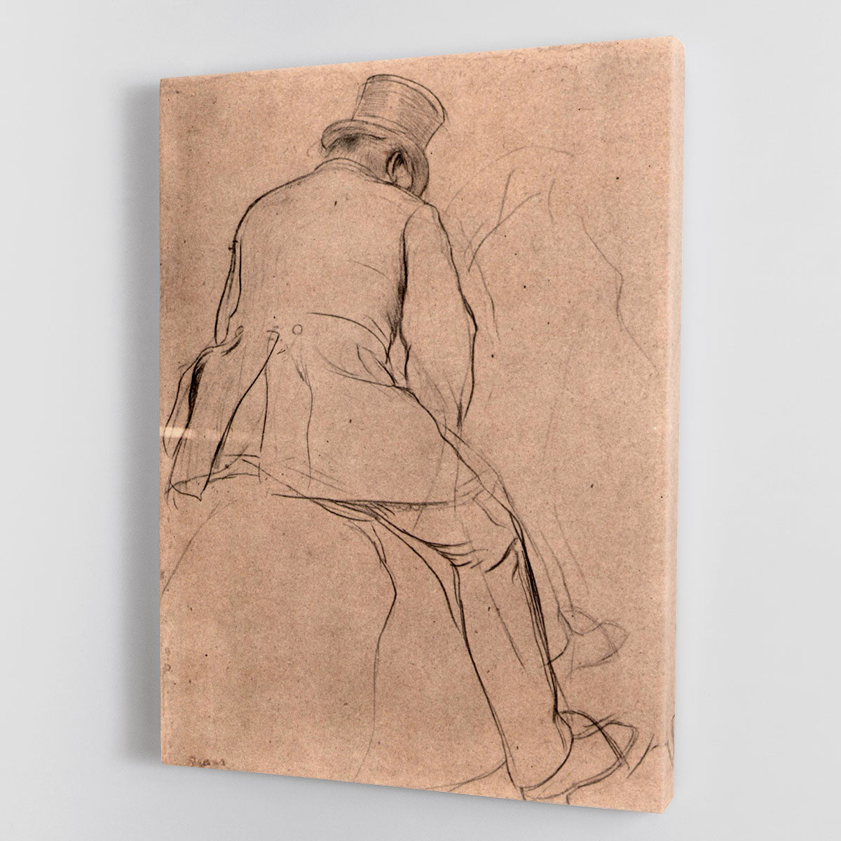 Rider by Degas canvas print showcasing a dynamic equestrian scene with vibrant colors and intricate details.