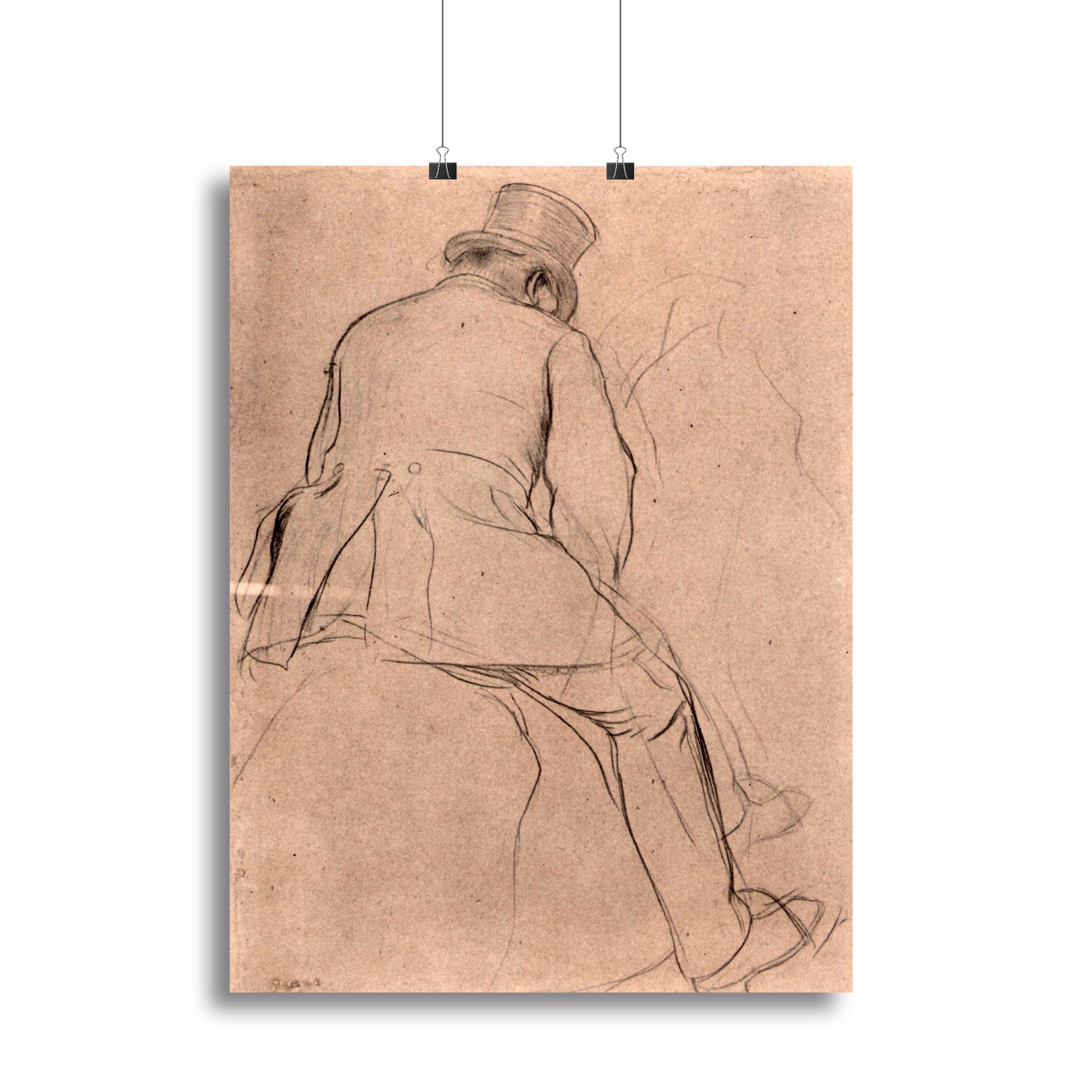 Rider by Degas canvas print showcasing a dynamic equestrian scene with vibrant colors and intricate details.