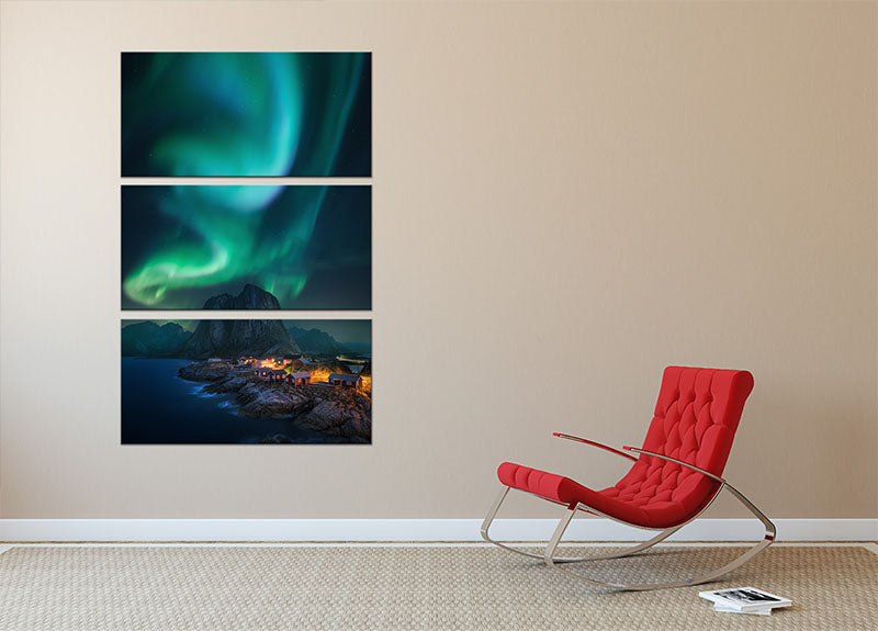 A stunning 3-panel canvas print featuring modern art, perfect for enhancing any living space.