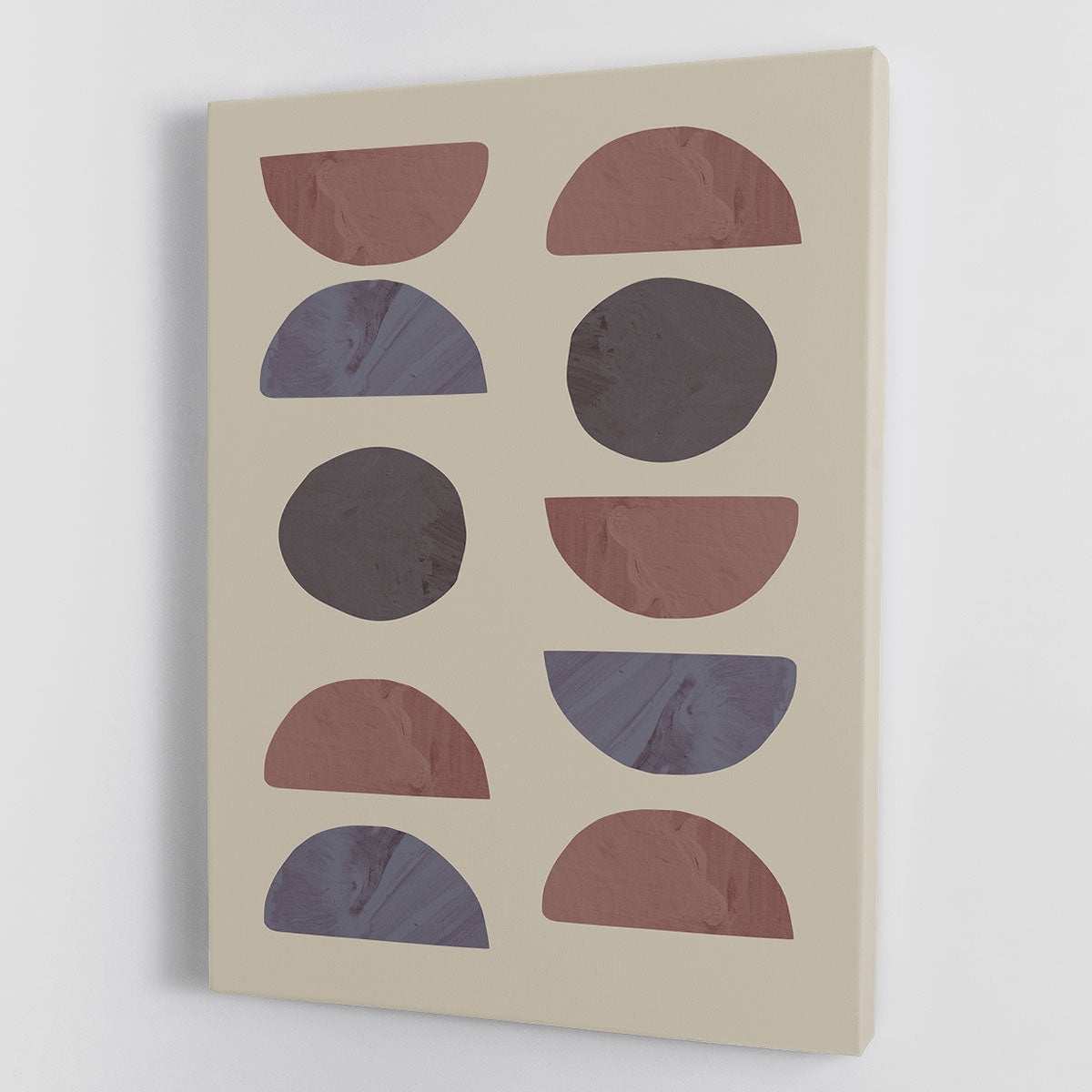 Rock sandwich dark Canvas Print showcasing a bold abstract design, perfect for modern decor.