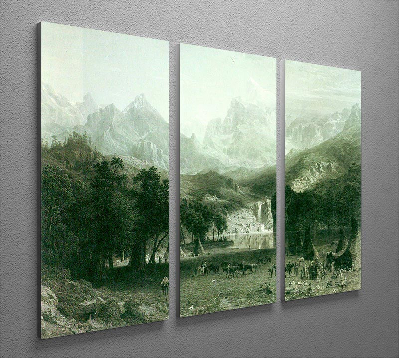 Three-panel canvas print depicting the majestic Rockies at Lander's Peak, showcasing vibrant colors and intricate details.