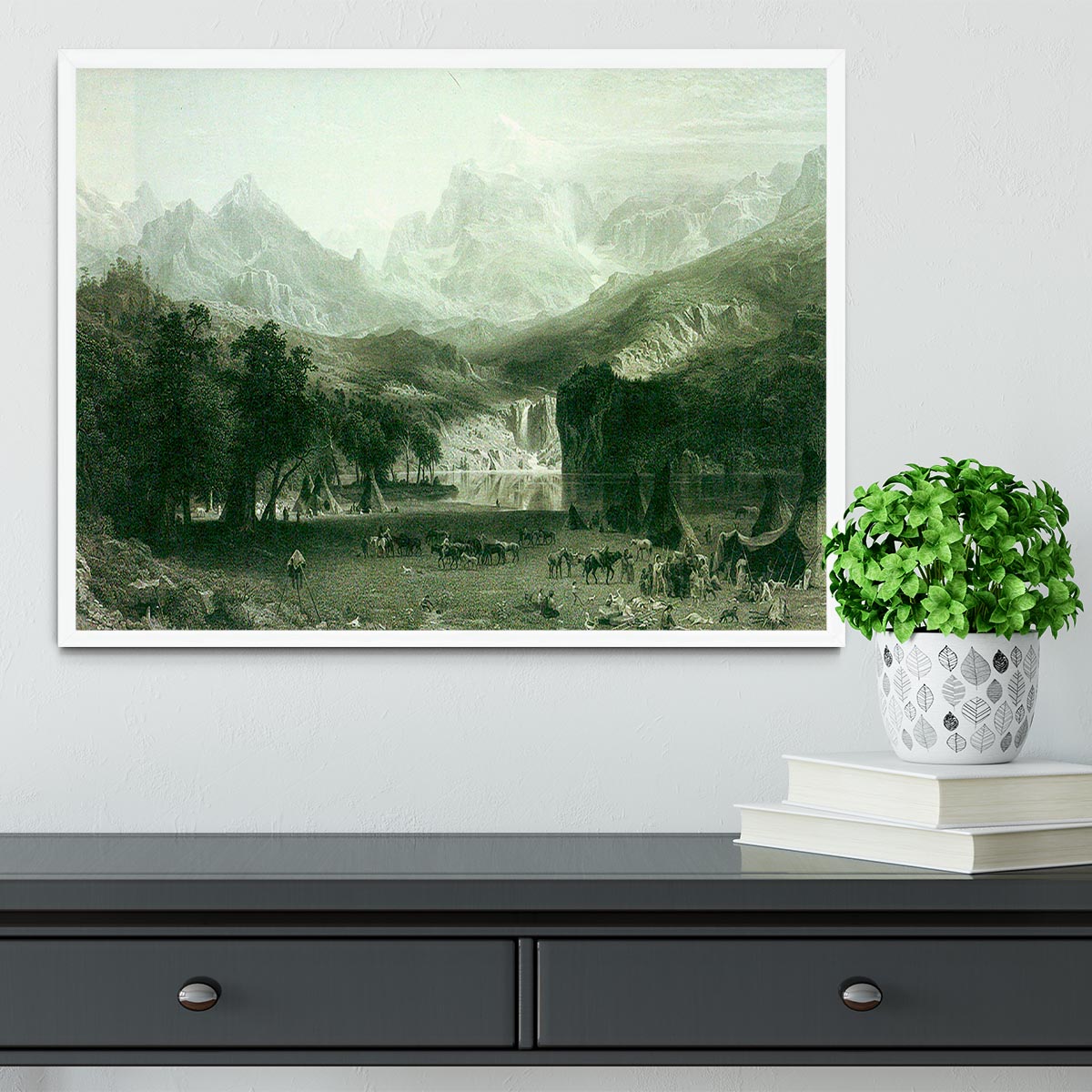 Framed print of Rockies at Lander's Peak showcasing vibrant colors and quality craftsmanship.