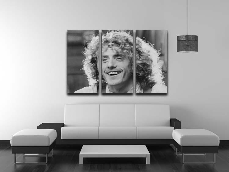 Roger Daltrey of The Who 3-panel canvas print showcasing vibrant colors and detailed artwork.