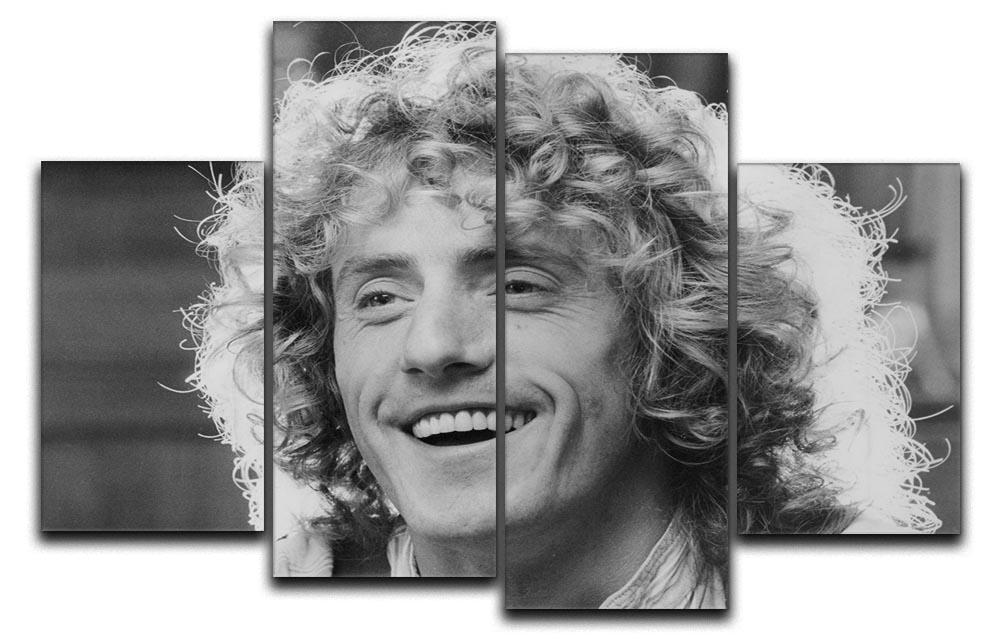 A stunning 4-split canvas artwork featuring Roger Daltrey of The Who, showcasing vibrant colors and dynamic design.