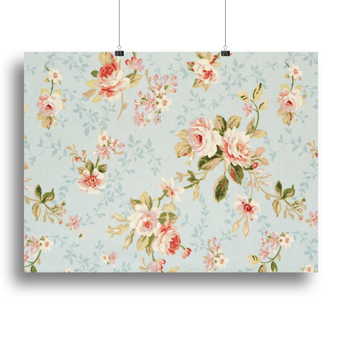 A beautiful Rose floral tapestry canvas print showcasing vibrant roses in a delicate arrangement, perfect for home decor.