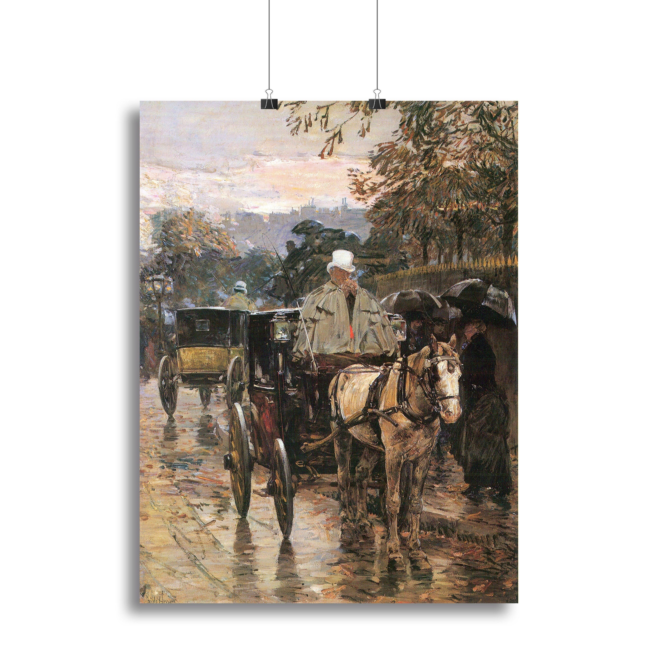 Rue Bonaparte 2 by Hassam canvas print showcasing vibrant colors and elegant design, perfect for home or office decor.