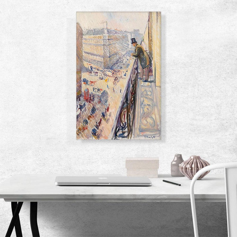 A beautiful canvas print from the Rue Lafayette 1891 collection showcasing modern art and vibrant colors, perfect for home decor.
