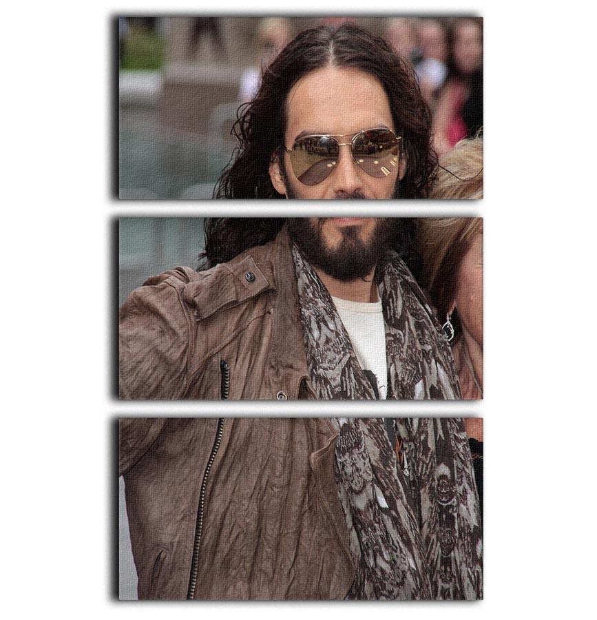 Russell Brand 3 Split Panel Canvas Print showcasing vibrant colors and modern design, ideal for enhancing any room's decor.