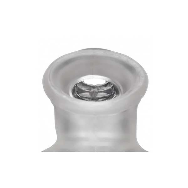 Close-up of balloon catheter tip.