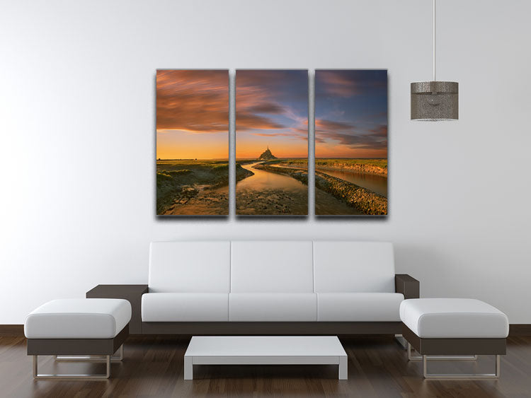 Saint-Michel 3 Split Panel Canvas Print showcasing three high-quality canvases with a cohesive design, perfect for home or office decor.