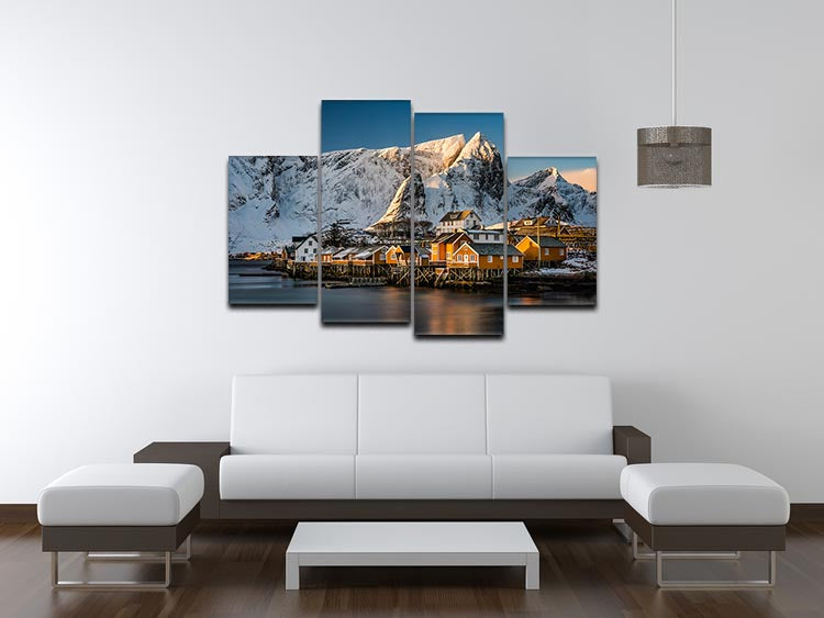 Sakrisacy 4 Split Panel Canvas artwork displayed in a modern setting, showcasing vibrant colors and dynamic design.