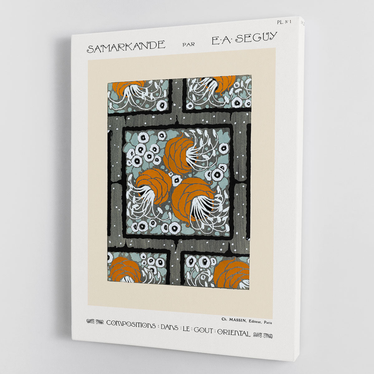 Samarkande 1 Canvas Print showcasing modern art design with vibrant colors and elegant details, perfect for home decor.