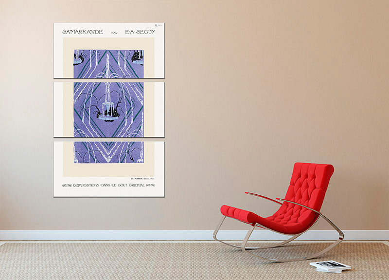 Samarkande 10 3 Split Panel Canvas Print featuring three high-quality canvases with a cohesive design, perfect for home or office decor.