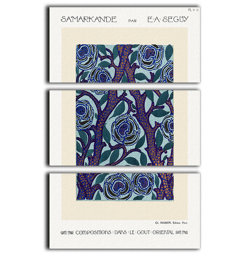 Samarkande 13 3 Split Panel Canvas Print featuring vibrant colors and intricate designs, perfect for home or office decor.