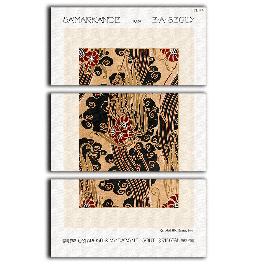 Samarkande 14 3 Split Panel Canvas Print showcasing three high-quality canvases with a captivating design.