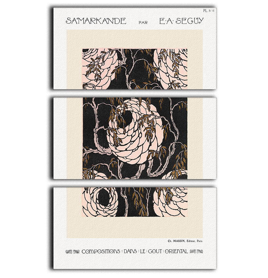 Samarkande 16 3 Split Panel Canvas Print featuring three high-quality canvases with a cohesive and captivating design.