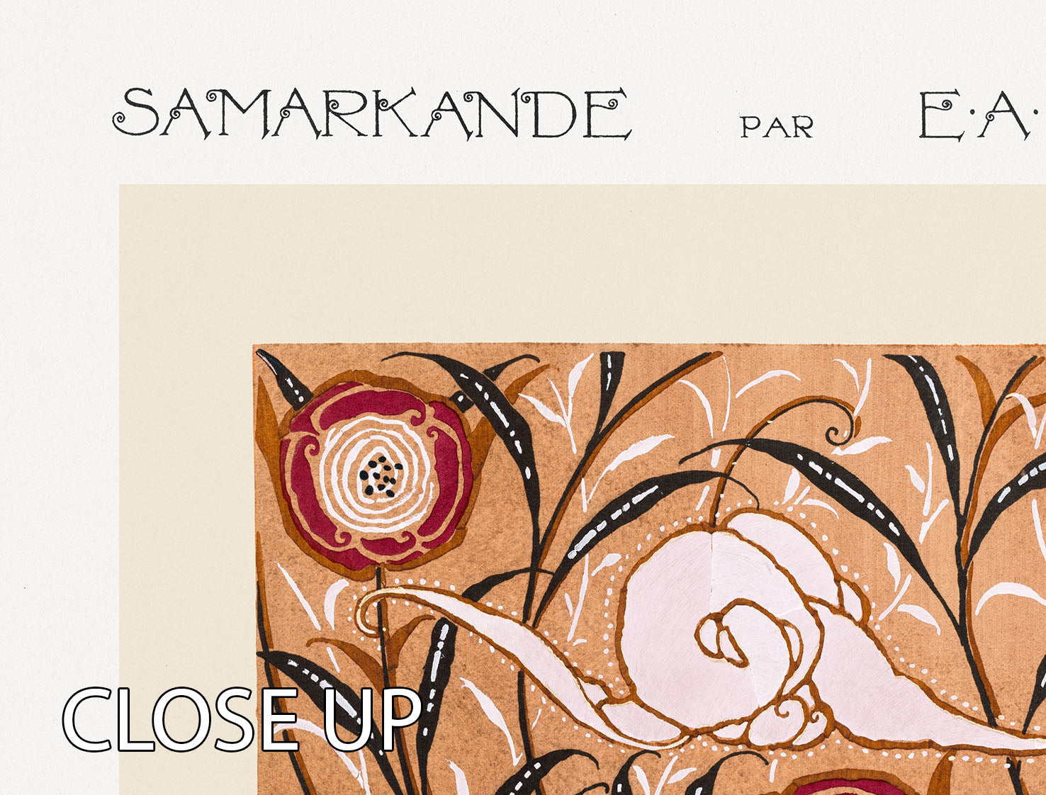 Samarkande 6 3 Split Panel Canvas Print featuring vibrant colors and elegant design, perfect for home decor.