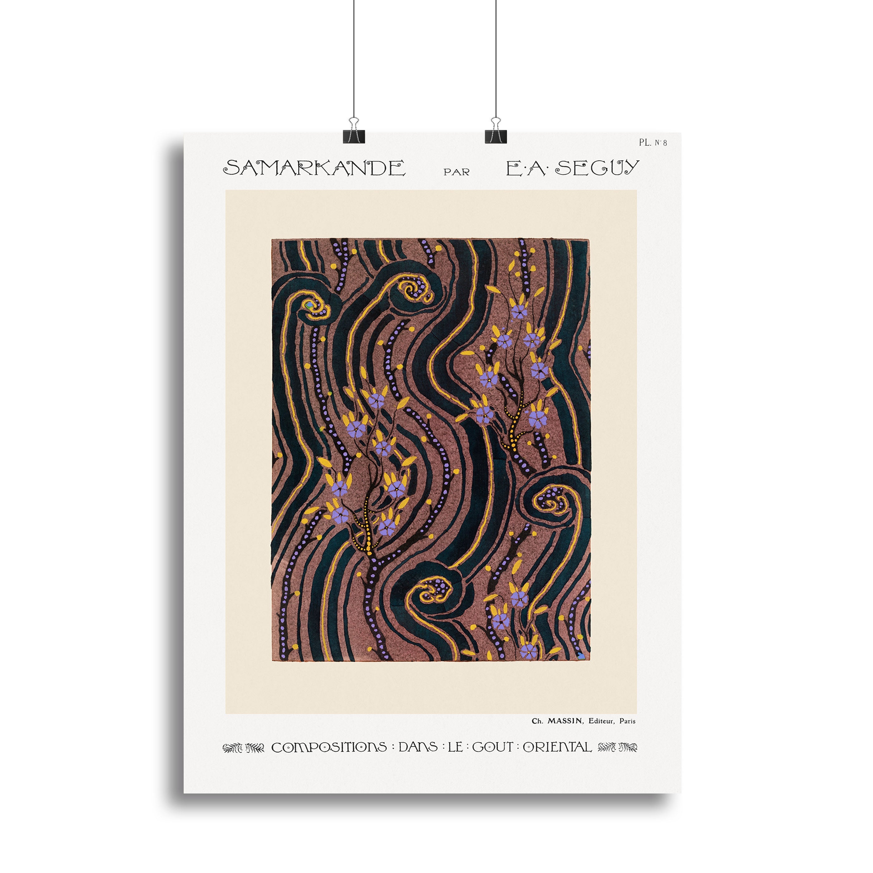 Samarkande 8 Canvas Print featuring vibrant colors and abstract design, perfect for modern decor.